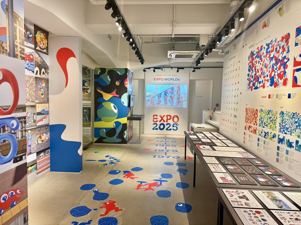 25以上のパビリオン・出展ブースに携わった乃村工藝社グループの実績と製作過程も公開するとのこと（写真は京都dddギャラリーの様子）