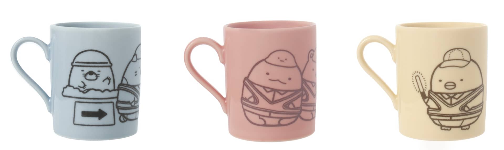 A マグカップセット（デザイン3種のうち1種）