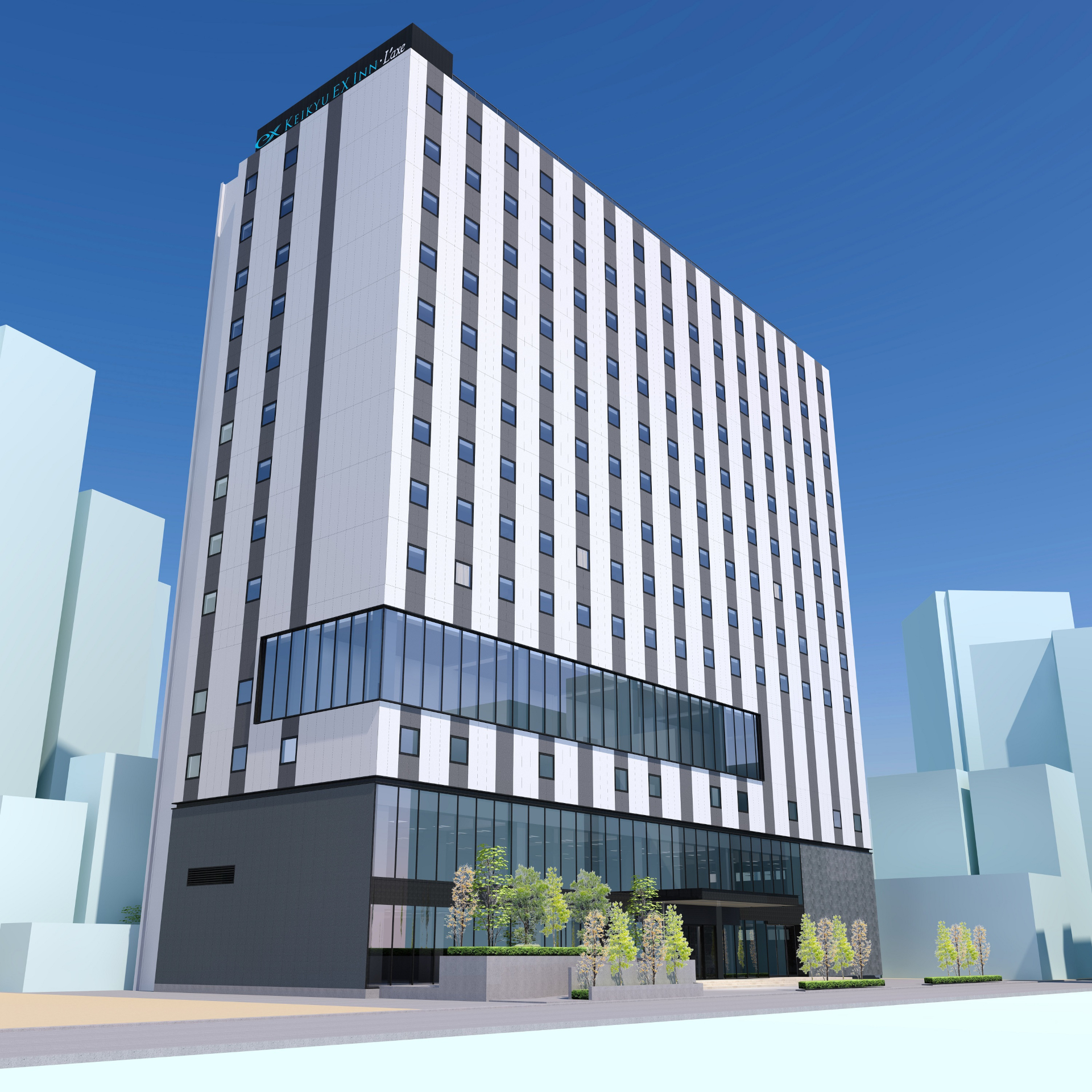 「（仮称）大田区蒲田5丁目計画」外観パース