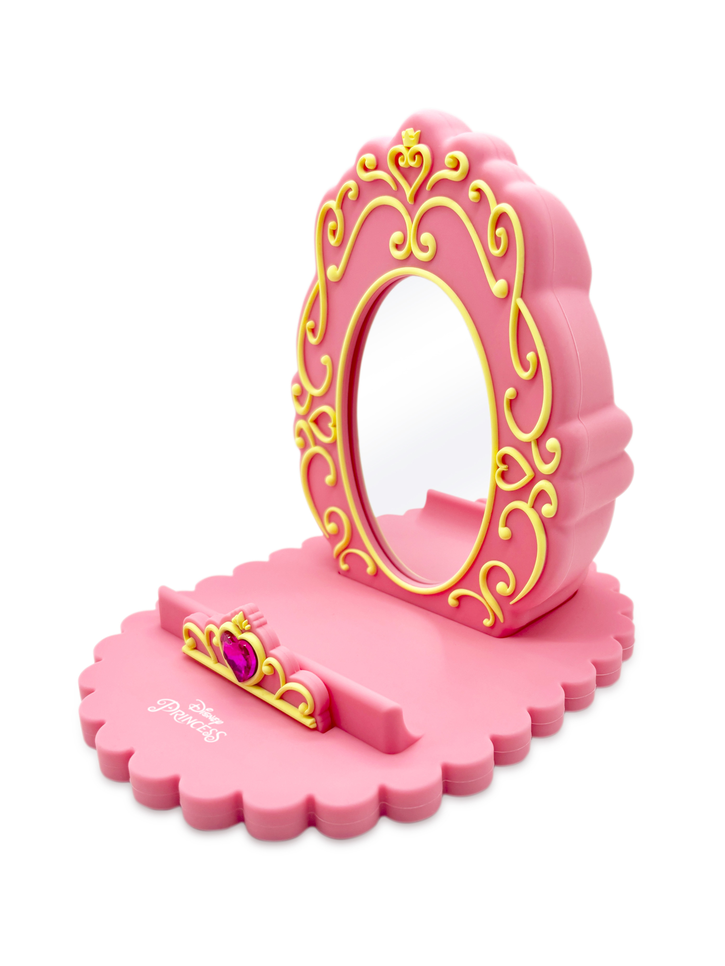 「ディズニープリンセス」デザインのミラー付きタブレットスタンド