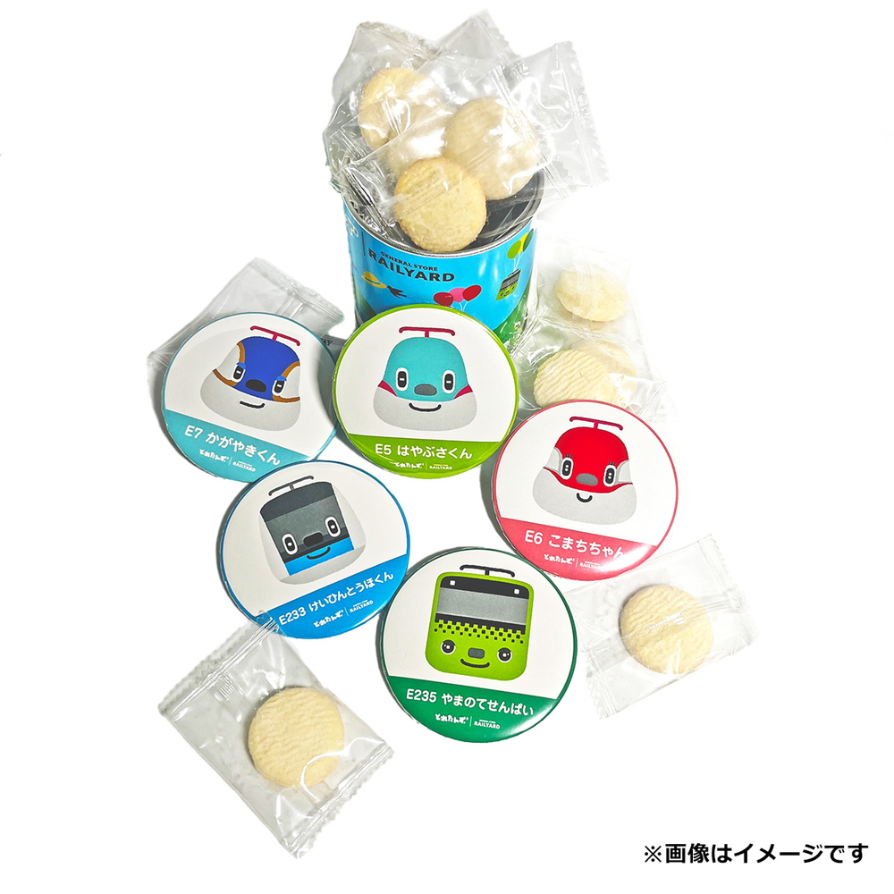 「とれたんず クッキー入りバッジ缶」を108個限定で108円にて販売