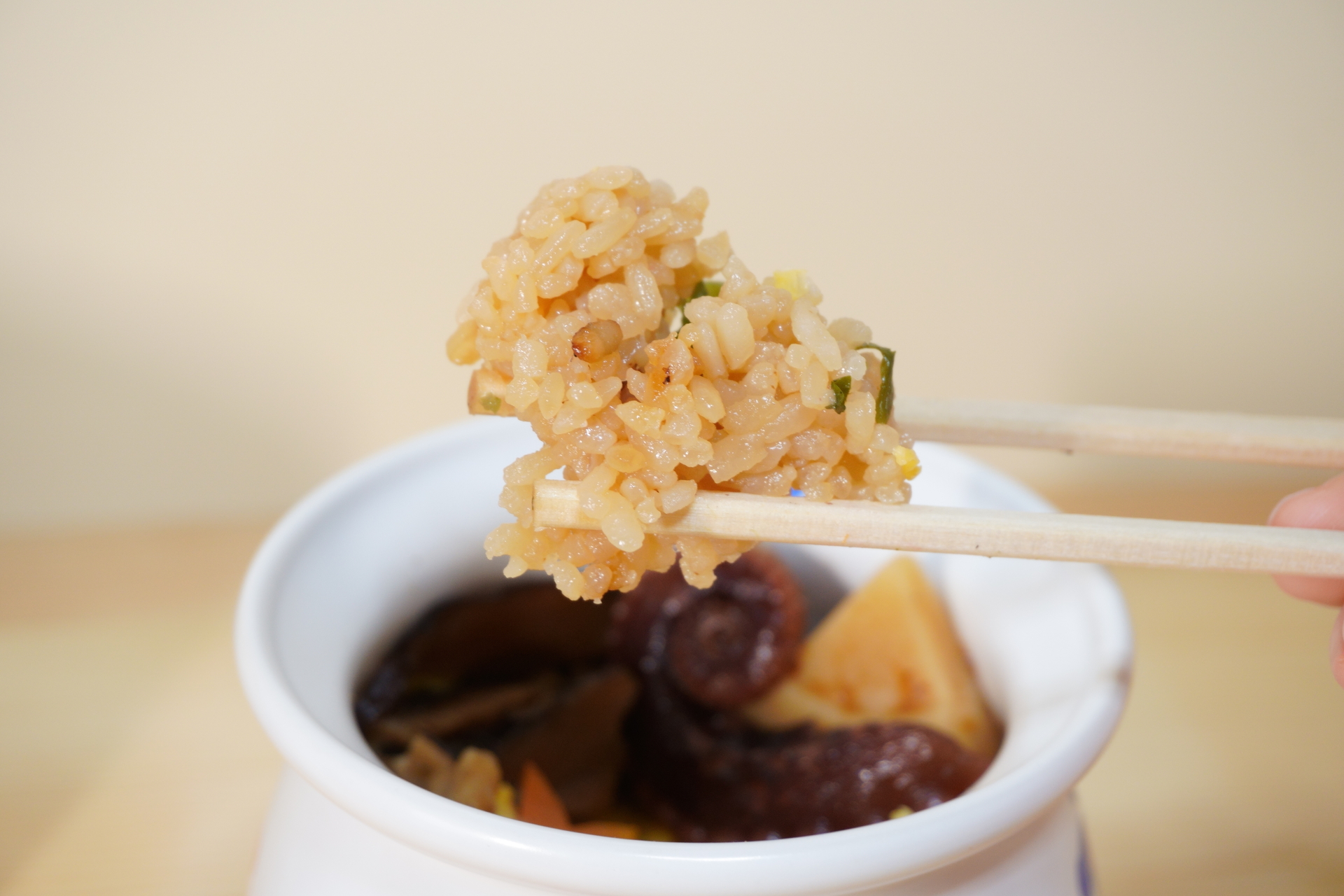 やさしい味の醤油飯