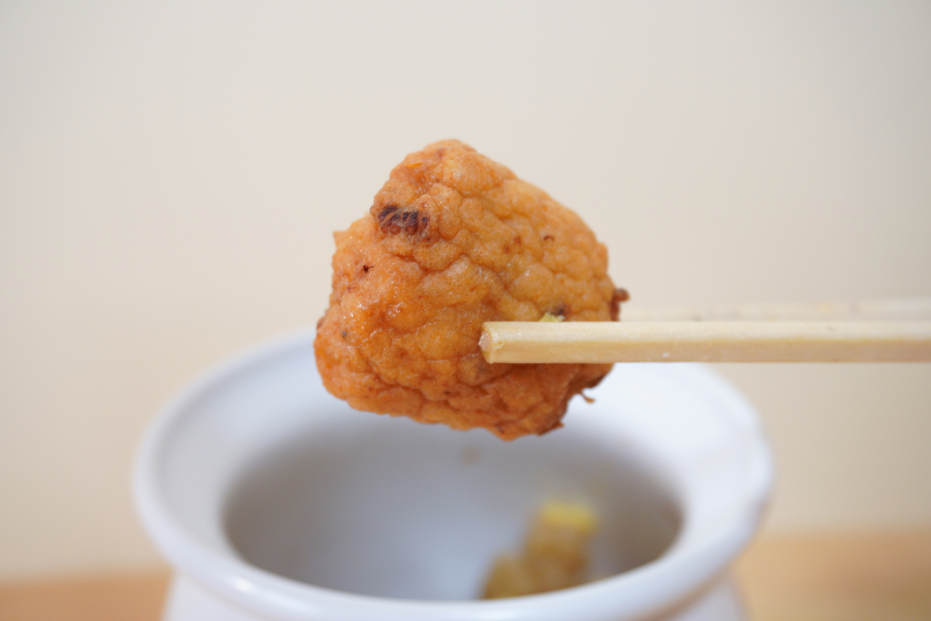 下のほうに隠れているたこ天