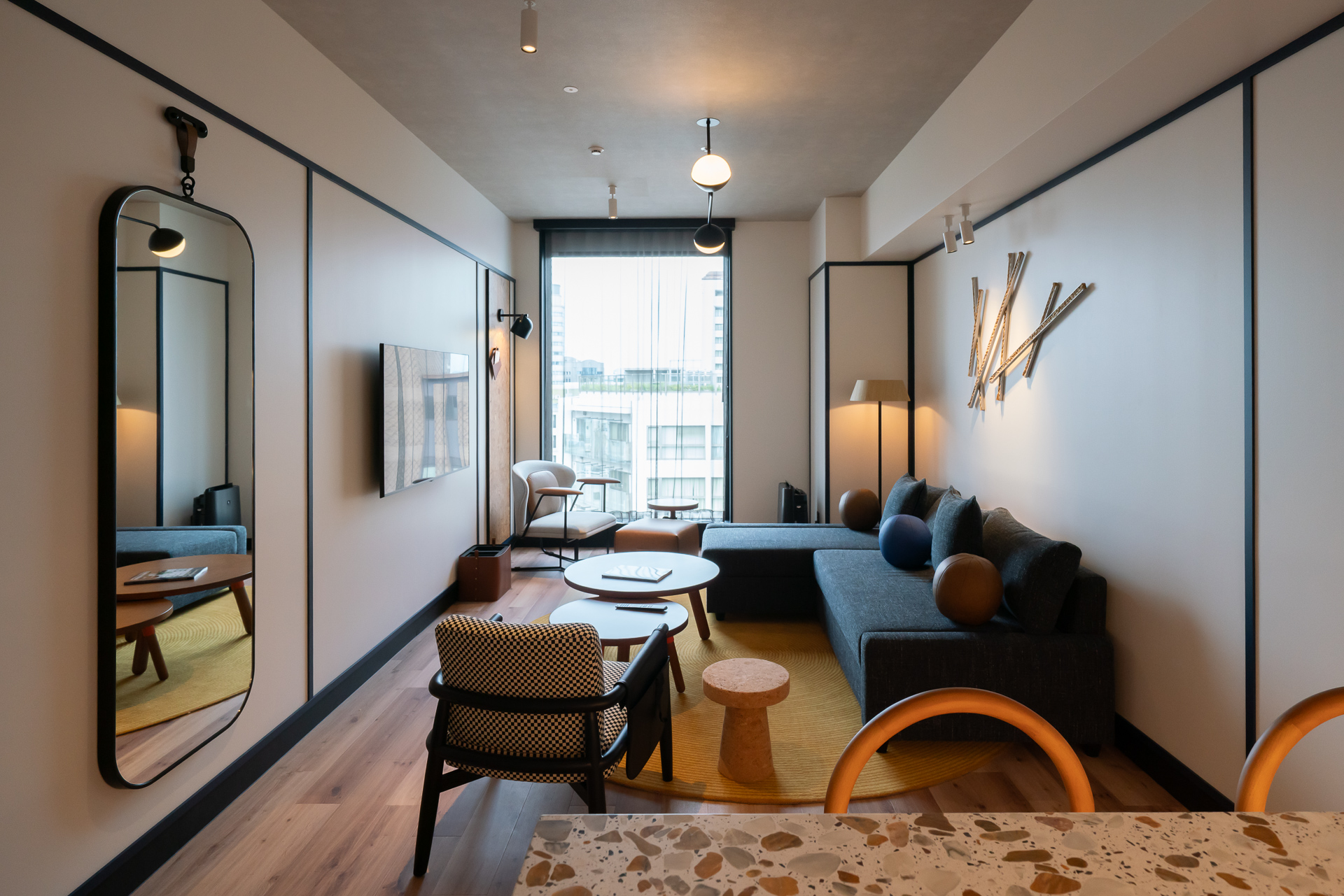 「スイートキング」のリビングスペース