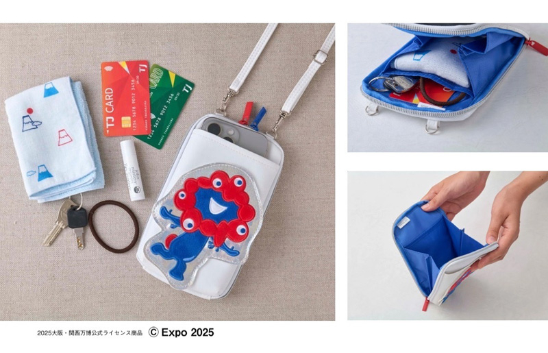 カードやハンカチ、カギなどをコンパクトにかわいく収納できる