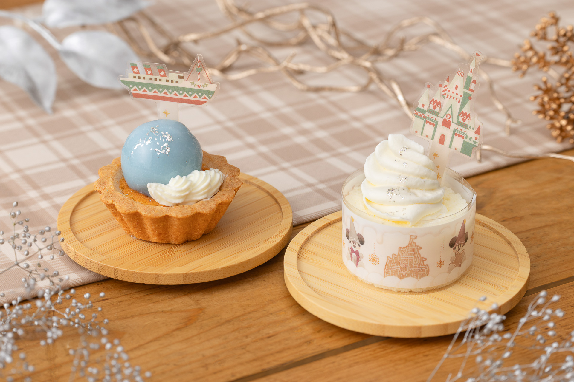 シンデレラ城やディズニーシー・アクアスフィアモチーフのミニケーキ