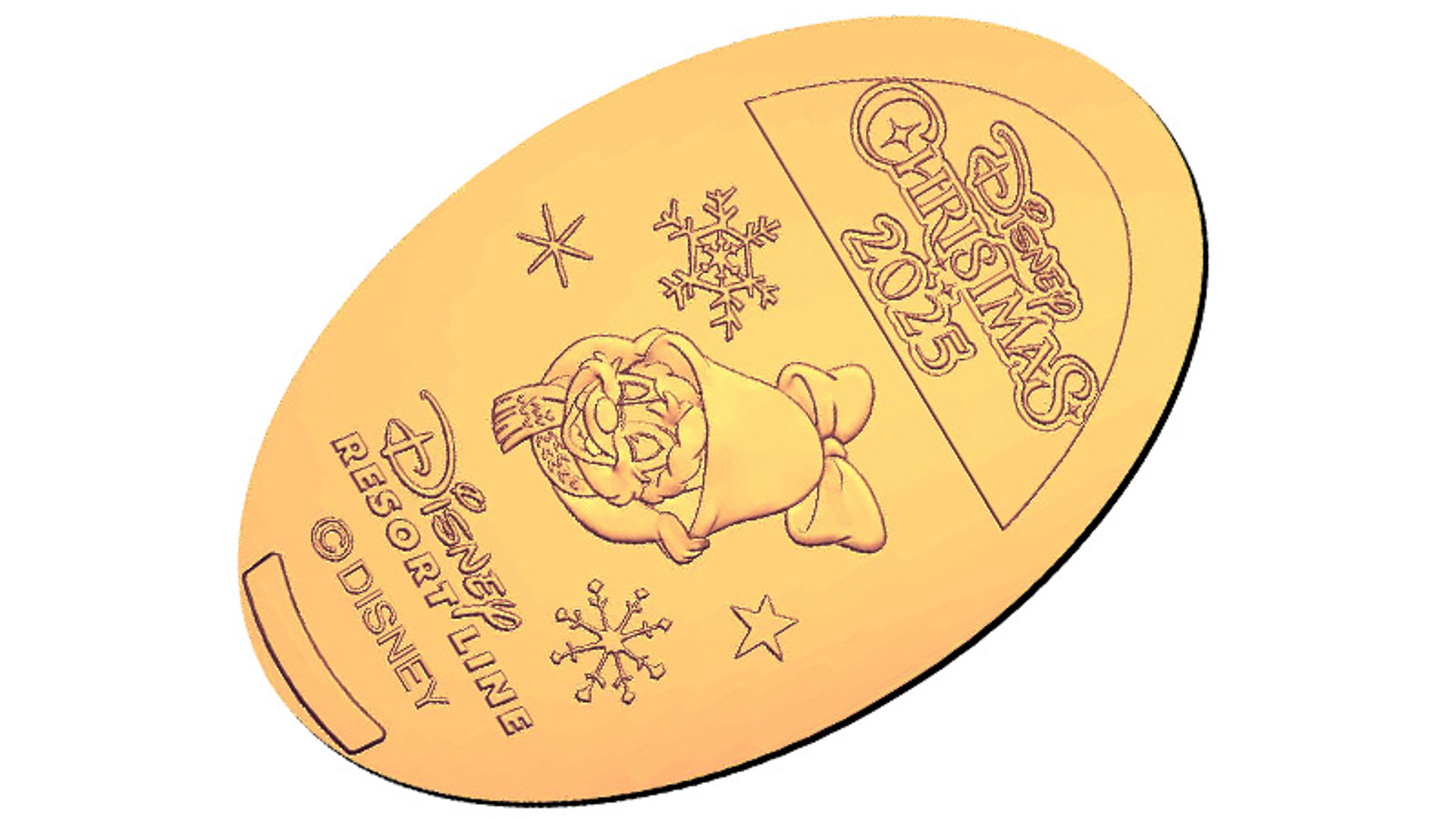 クリスマス期間限定デザインのスーベニアメダルは全4種