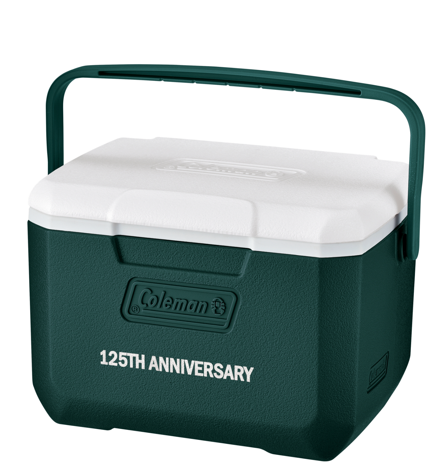 ハードクーラー「125 リミテッド テイク6（グリーン）」。サイズ約28.5×20×18cm（幅×奥行き×高さ）、容量約4.7L、重量約0.8kg