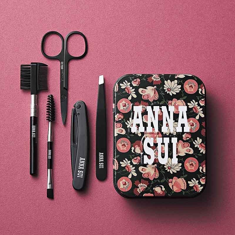宝島社「sweet」11月号増刊の付録は「ANNA SUI」お花柄の缶ケース＆眉毛ケア5点セット