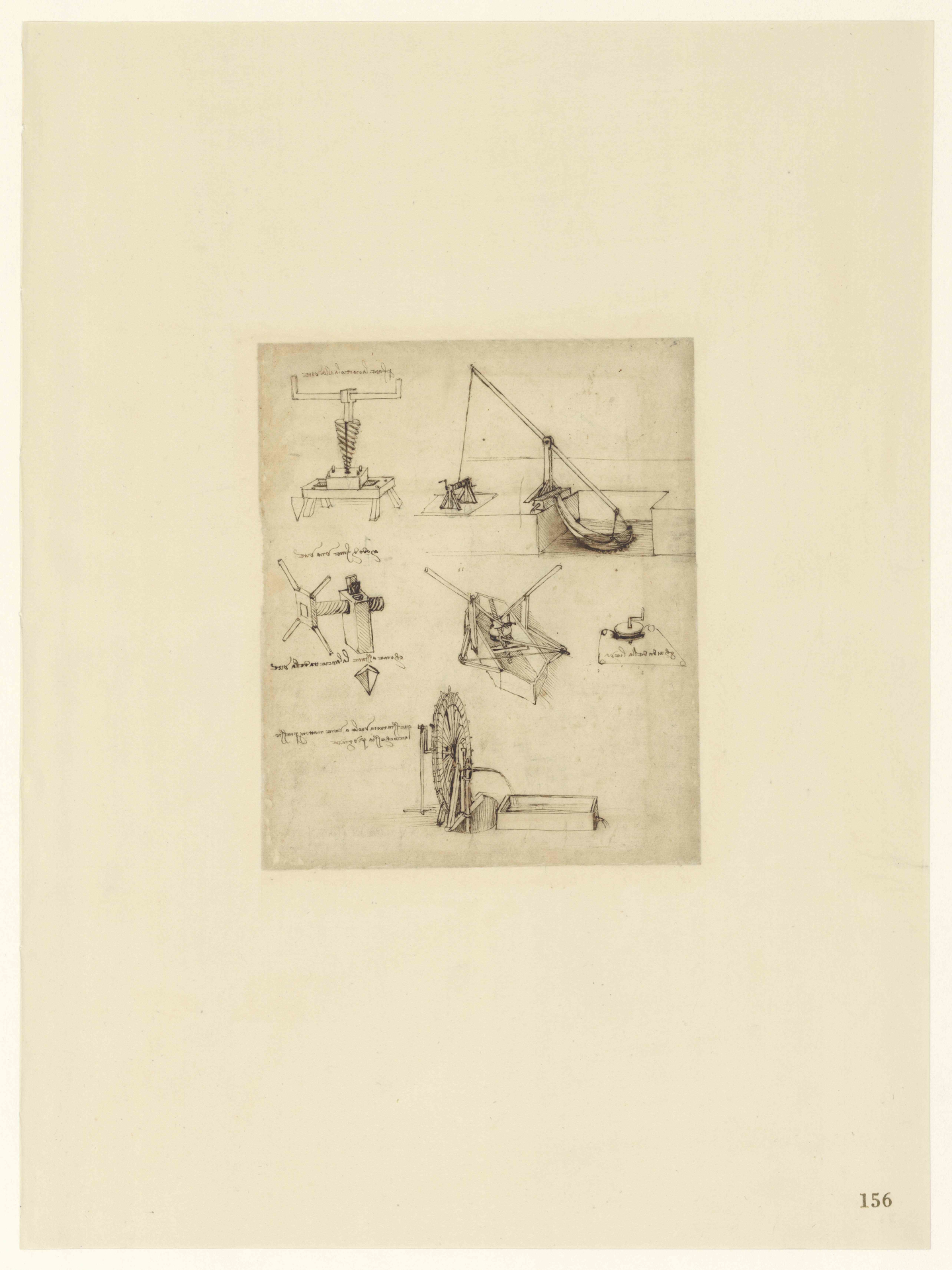 水を汲み上げ、ネジを切る装置 &copy;Veneranda Biblioteca Ambrosiana/Metis e Mida Informatica /Mondadori Portfolio.