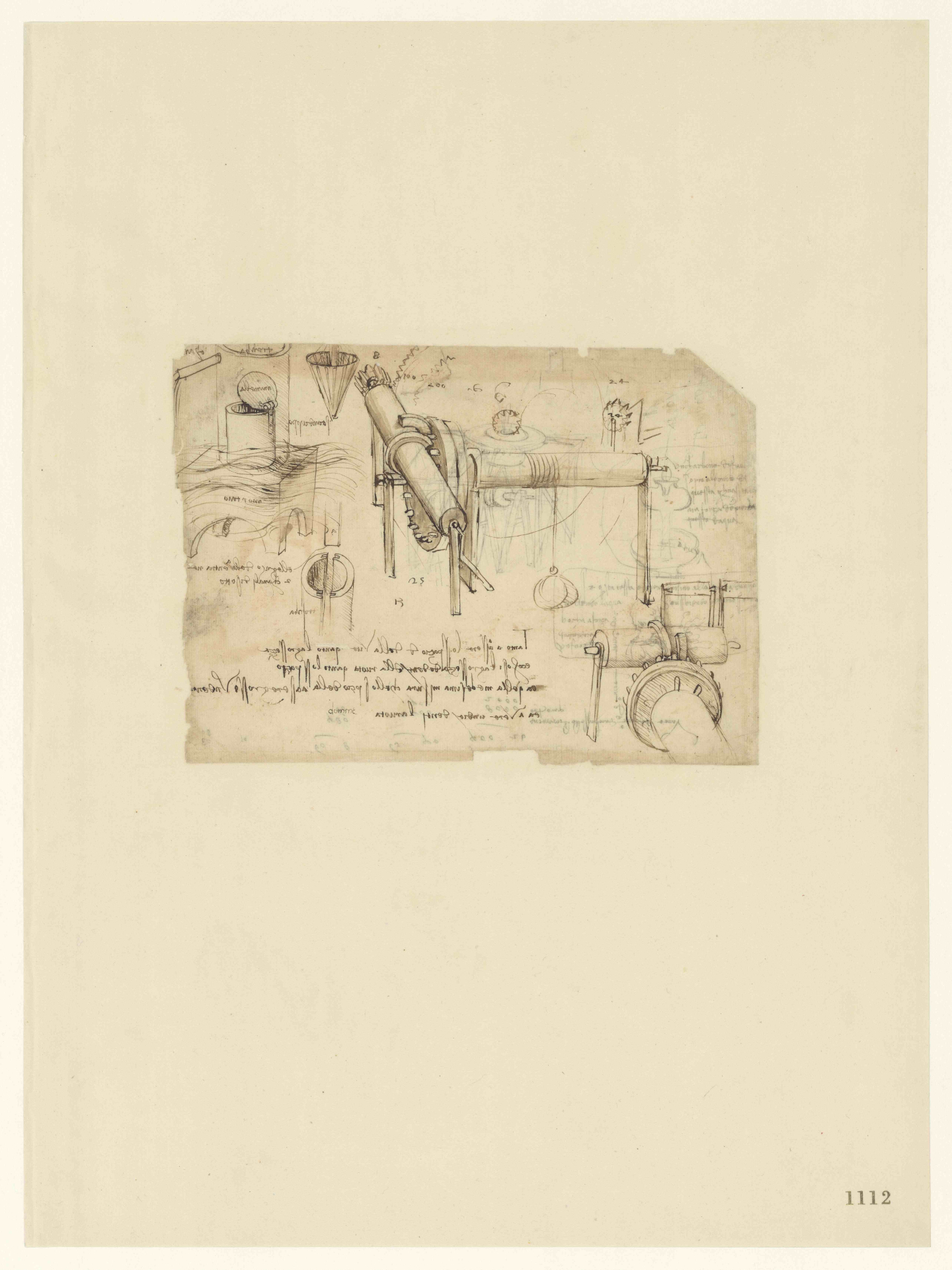 巻き上げ機と油圧ポンプ &copy;Veneranda Biblioteca Ambrosiana/Metis e Mida Informatica /Mondadori Portfolio.