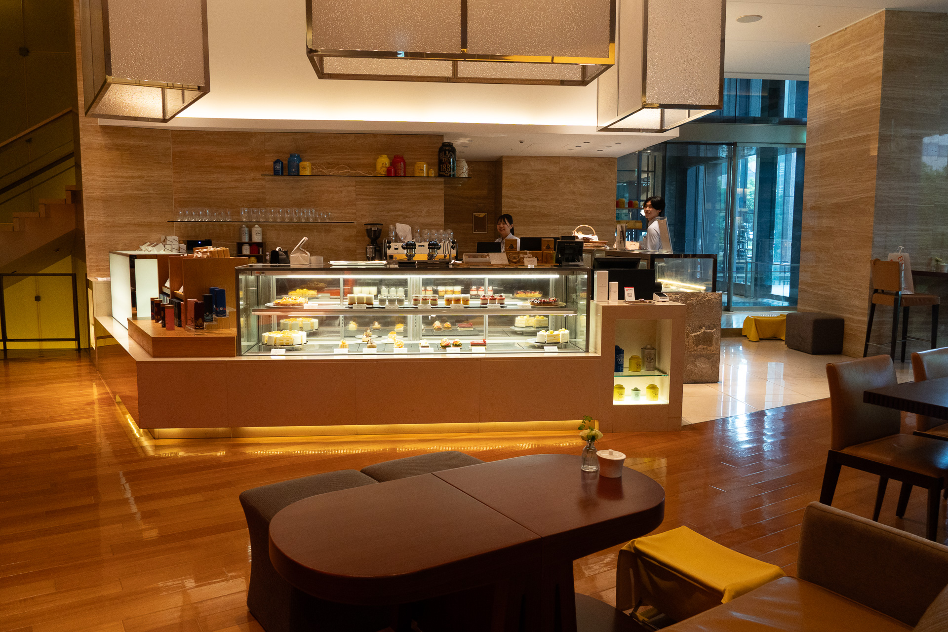 STRESSED, the patisserie on the 1st floor, gets its name from "desserts" spelled backward. With more accessible pricing, it is also popular with non-staying guests.