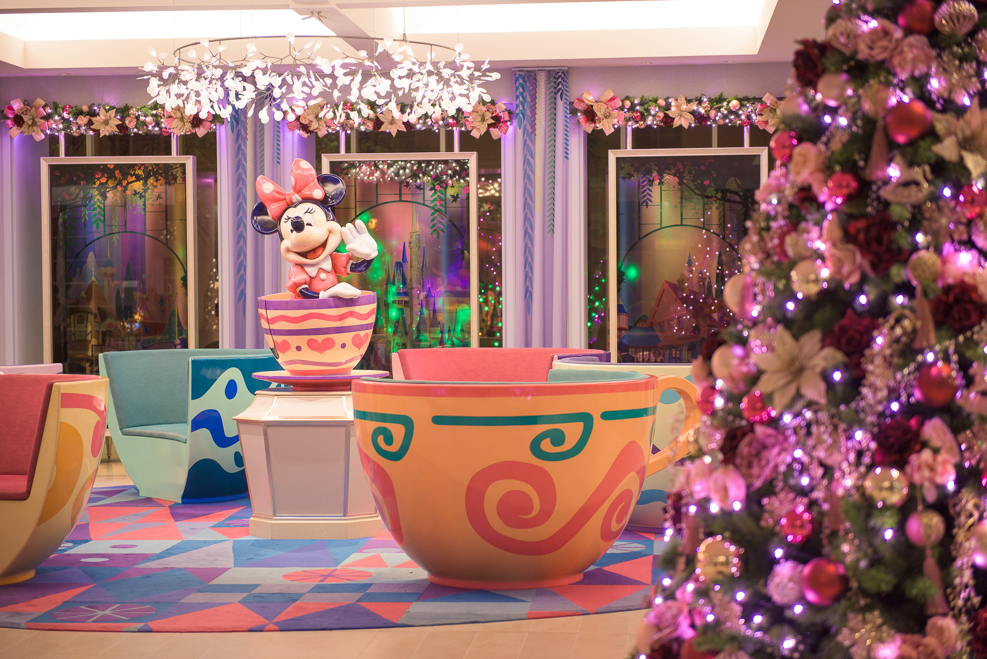 東京ディズニーセレブレーションホテル ウィッシュのクリスマスデコレーション