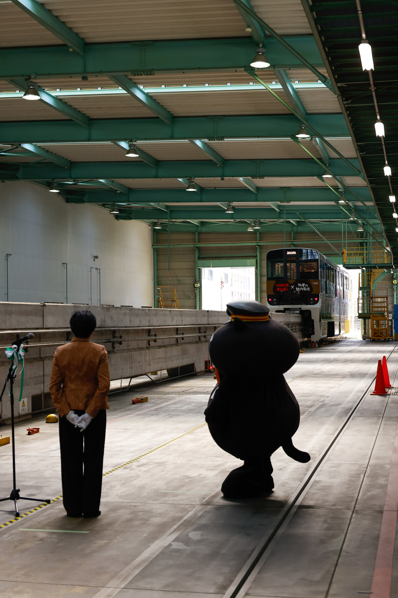 車両は無事に出庫していった