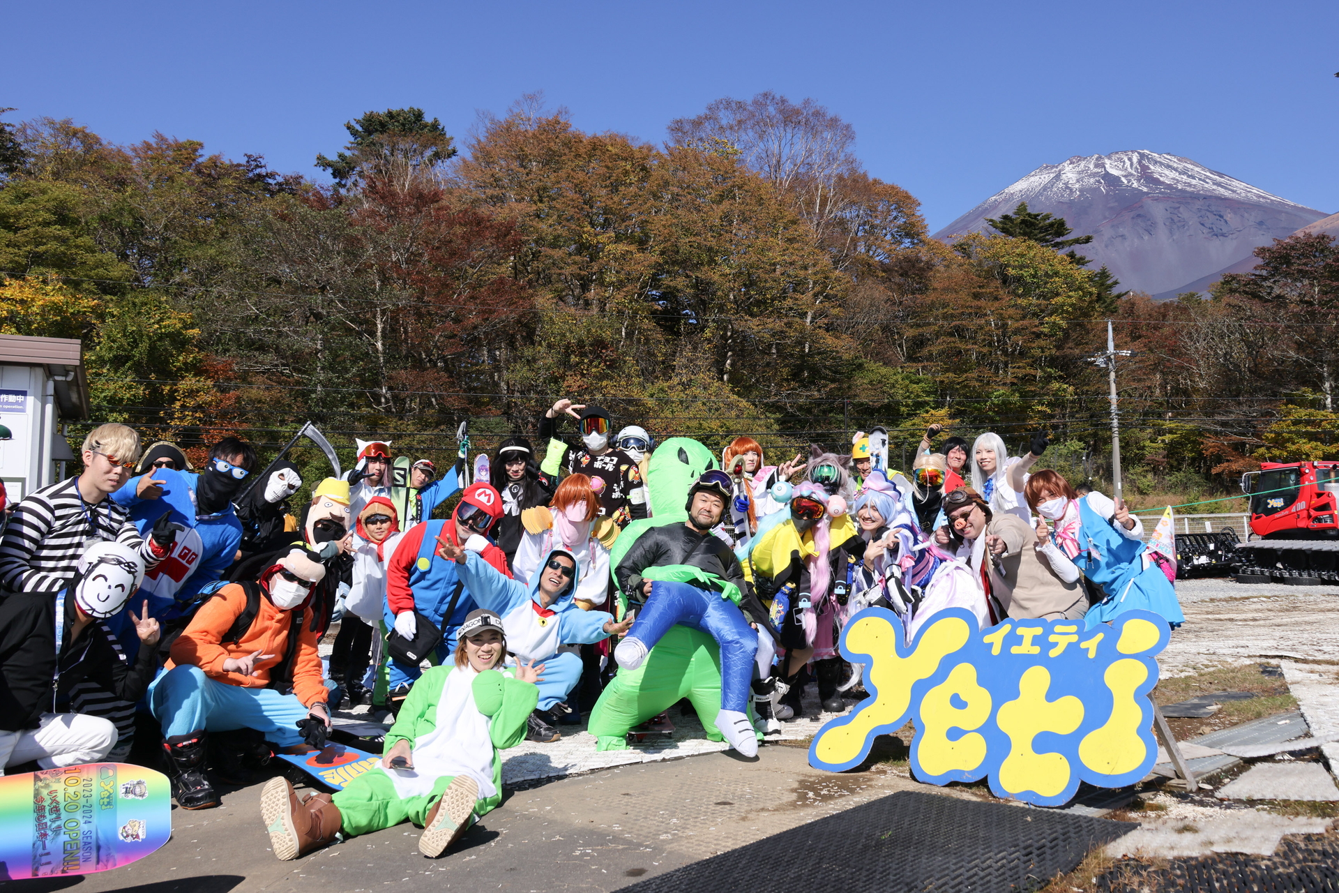 仮装をすると入場滑走料が無料に