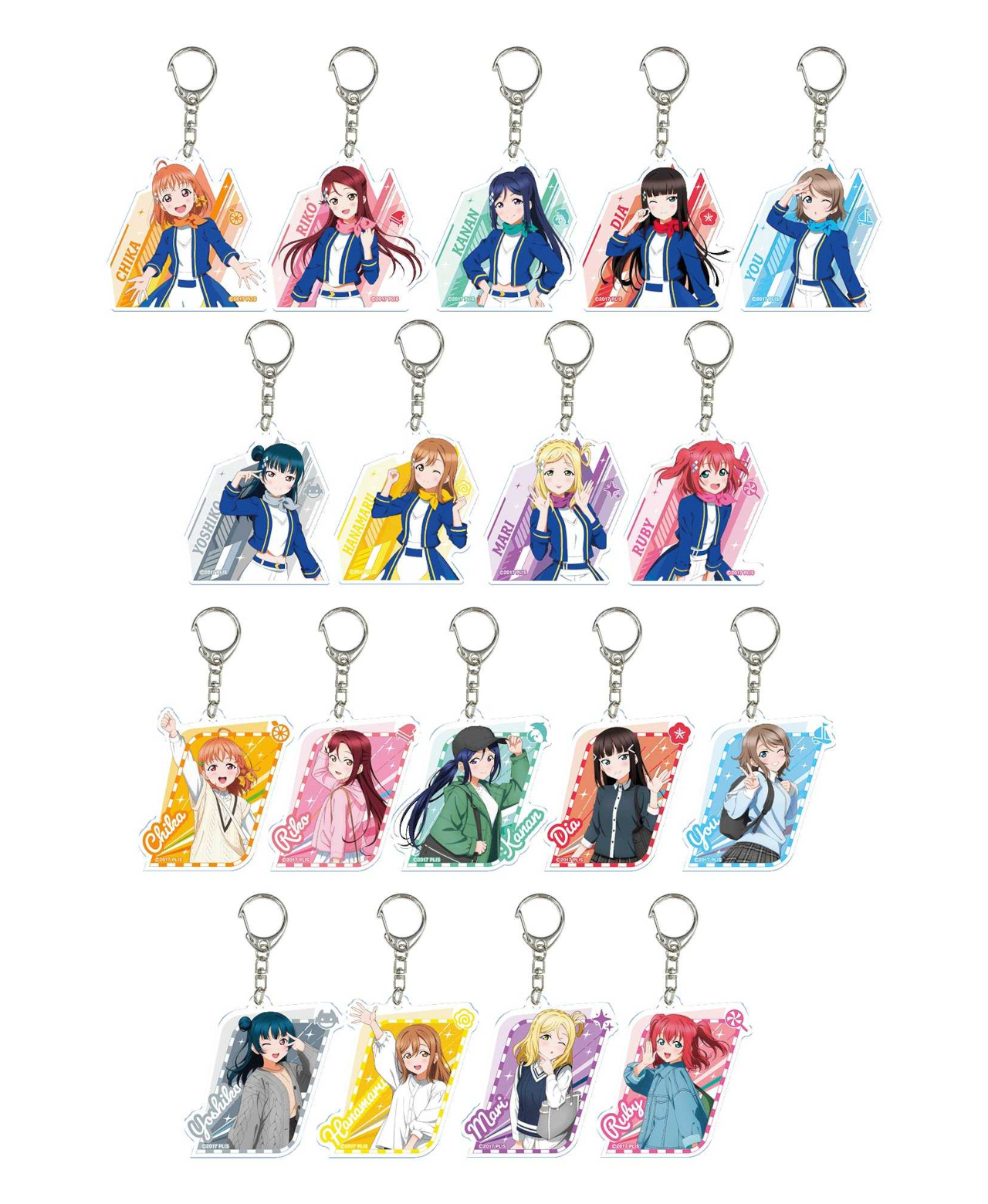 トレーディングアクリルキーホルダー