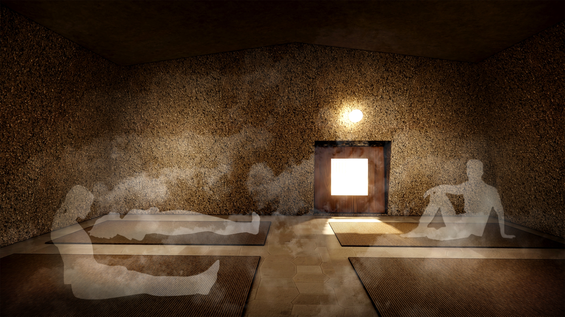 瀬戸内地域に古くから伝わる湯治文化「石風呂」を再現した温浴空間