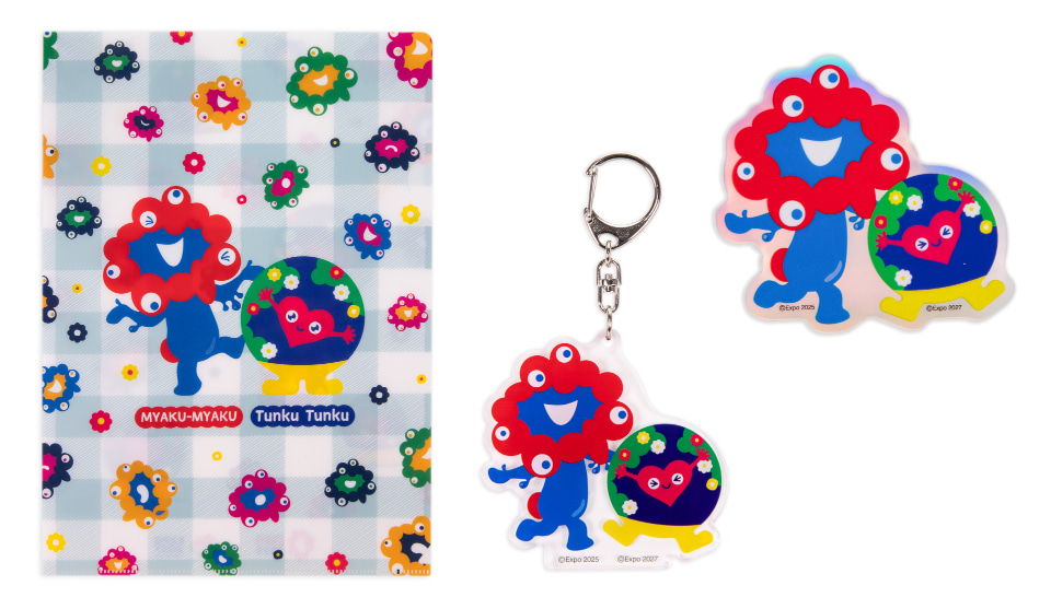 ミャクミャク　トゥンクトゥンク　コラボグッズ　4点セット トゥンクトゥンクとミャクミャクのコラボレーション