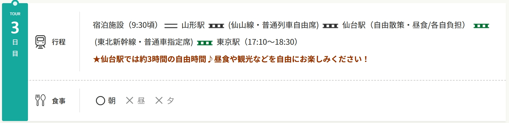 3日間コース