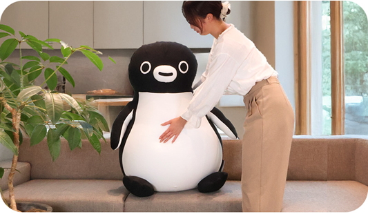 MOGU　スイカペンギン　suicaペンギン　ジャンボ　クッション SuicaのペンギンがYogiboに！ 全長89cmもっちりビッグサイズ、LINE先行