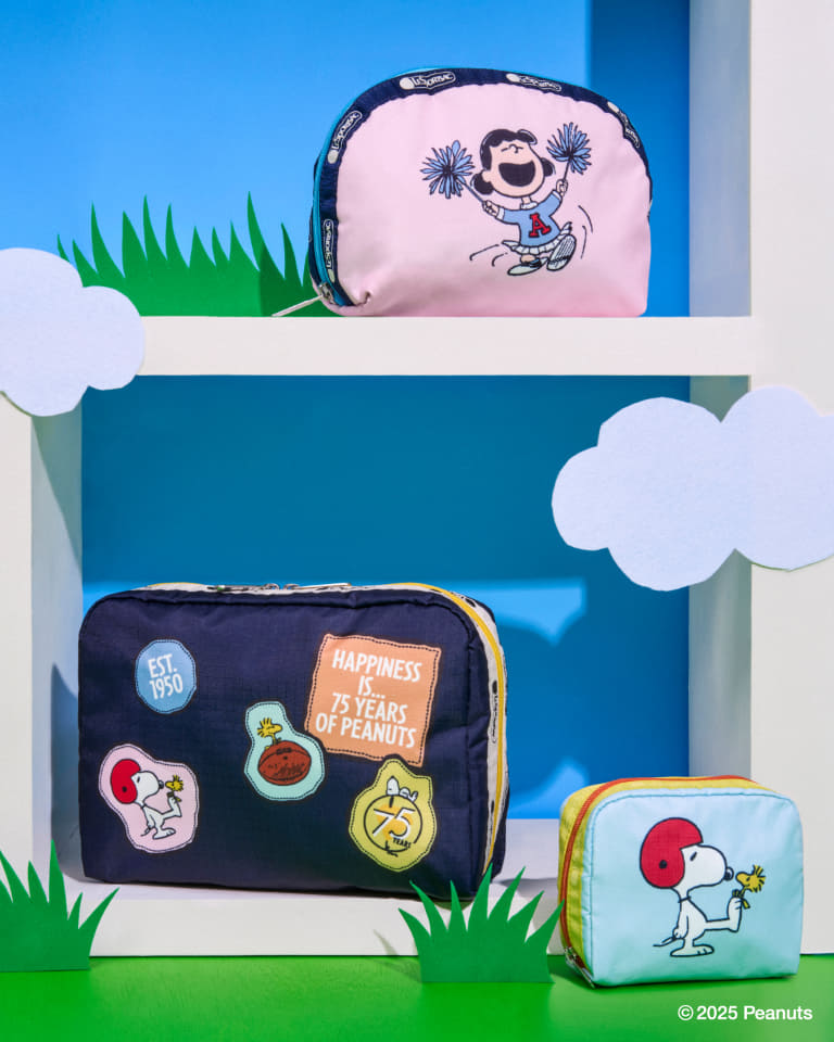 レスポートサック、「スヌーピー」新作コラボ。スマホショルダーや