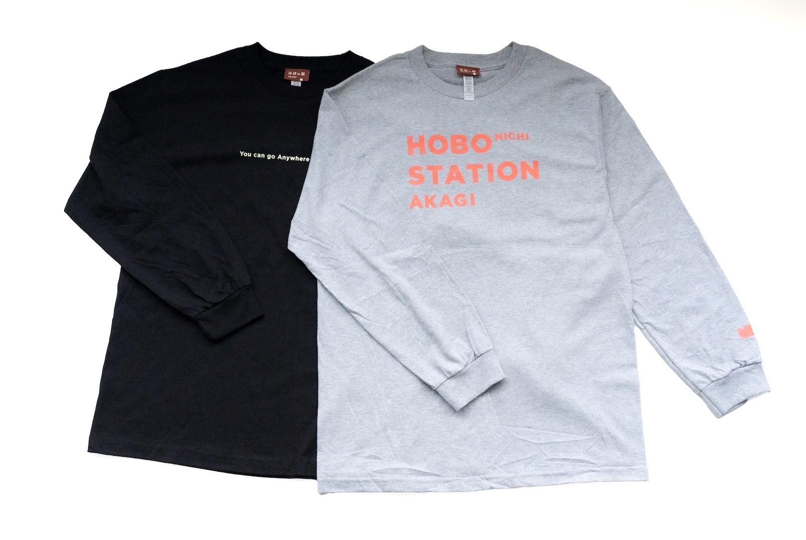 メッセージ入り、長袖Tシャツ