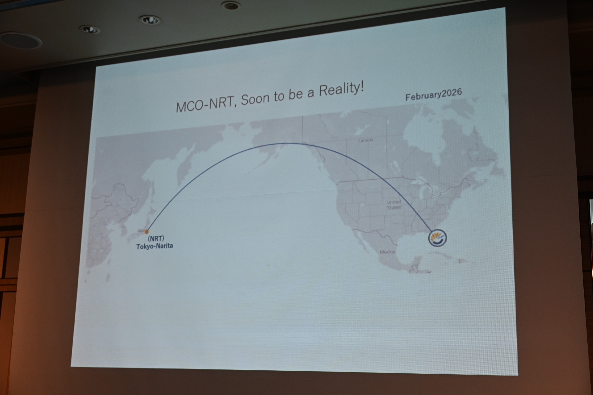 フロリダ州オーランドへの直行チャーター便は日本初の試みだ