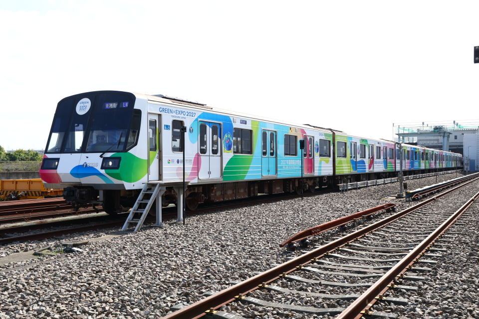 横浜市営地下鉄「GREEN×EXPO 2027」ラッピングトレイン運行開始。車両
