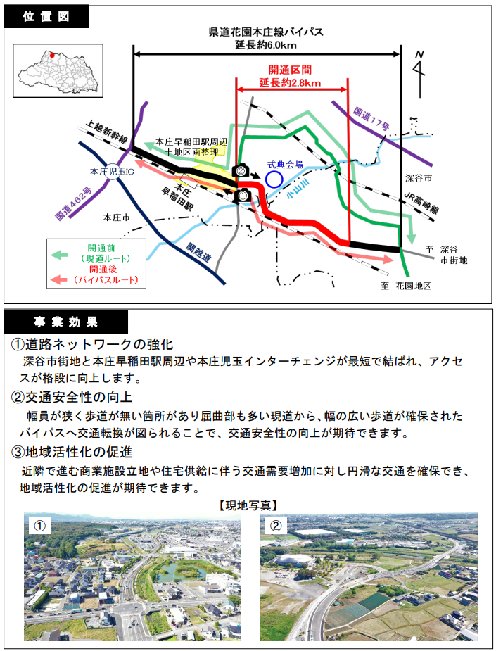 位置図と事業効果