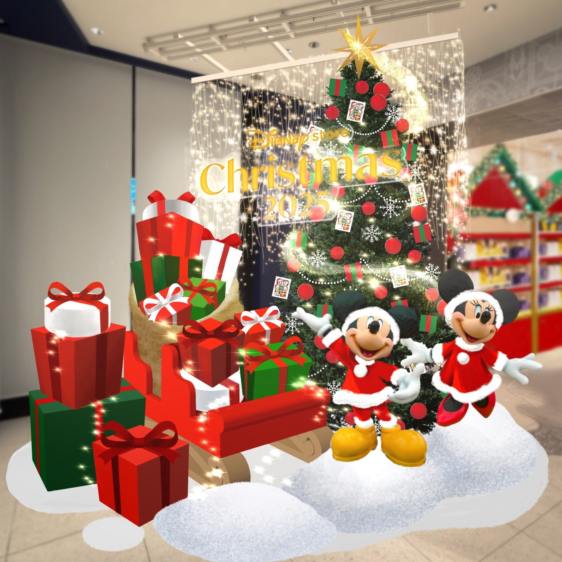 ディズニーフラッグシップ東京のクリスマスデコレーション