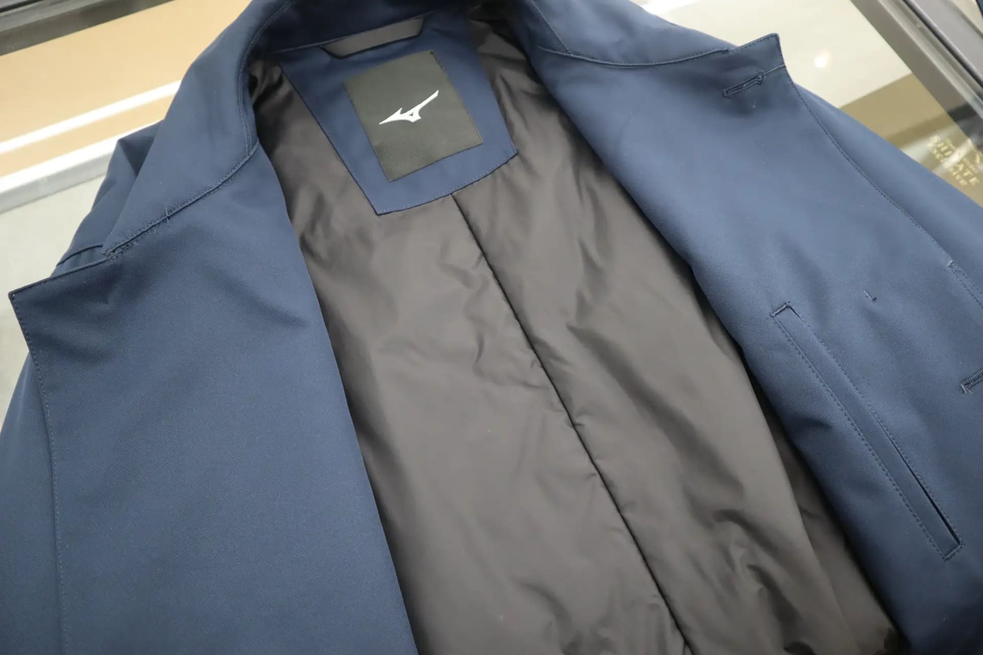 身頃全体に中綿を入れた