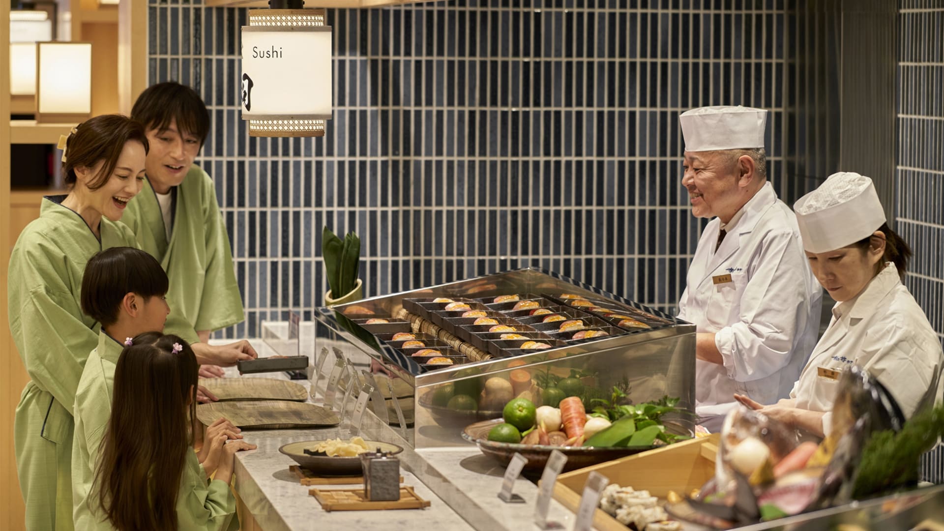 食事は最上階にある「和ダイニング星 HOSHI」で夕朝ビュッフェ