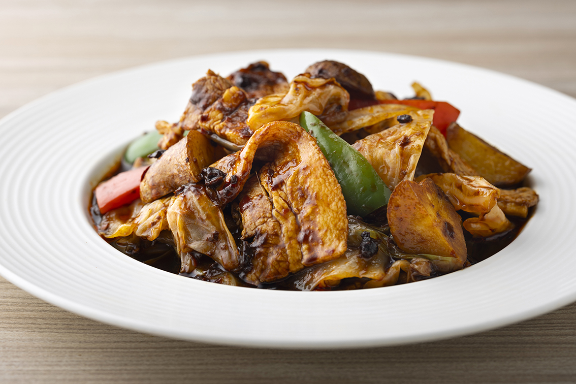 かみふらのポークとインカのめざめの回鍋肉（ランチ限定）