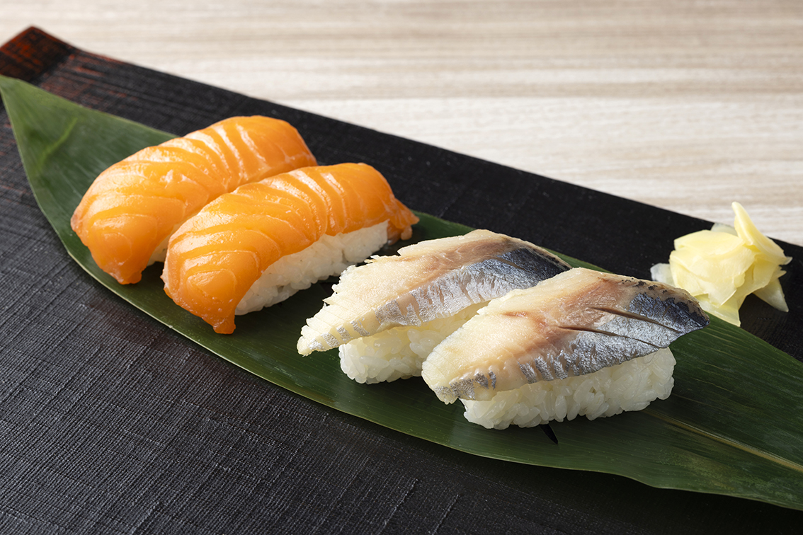 サーモンと北海道産ニシンの握り寿司（ランチ限定）