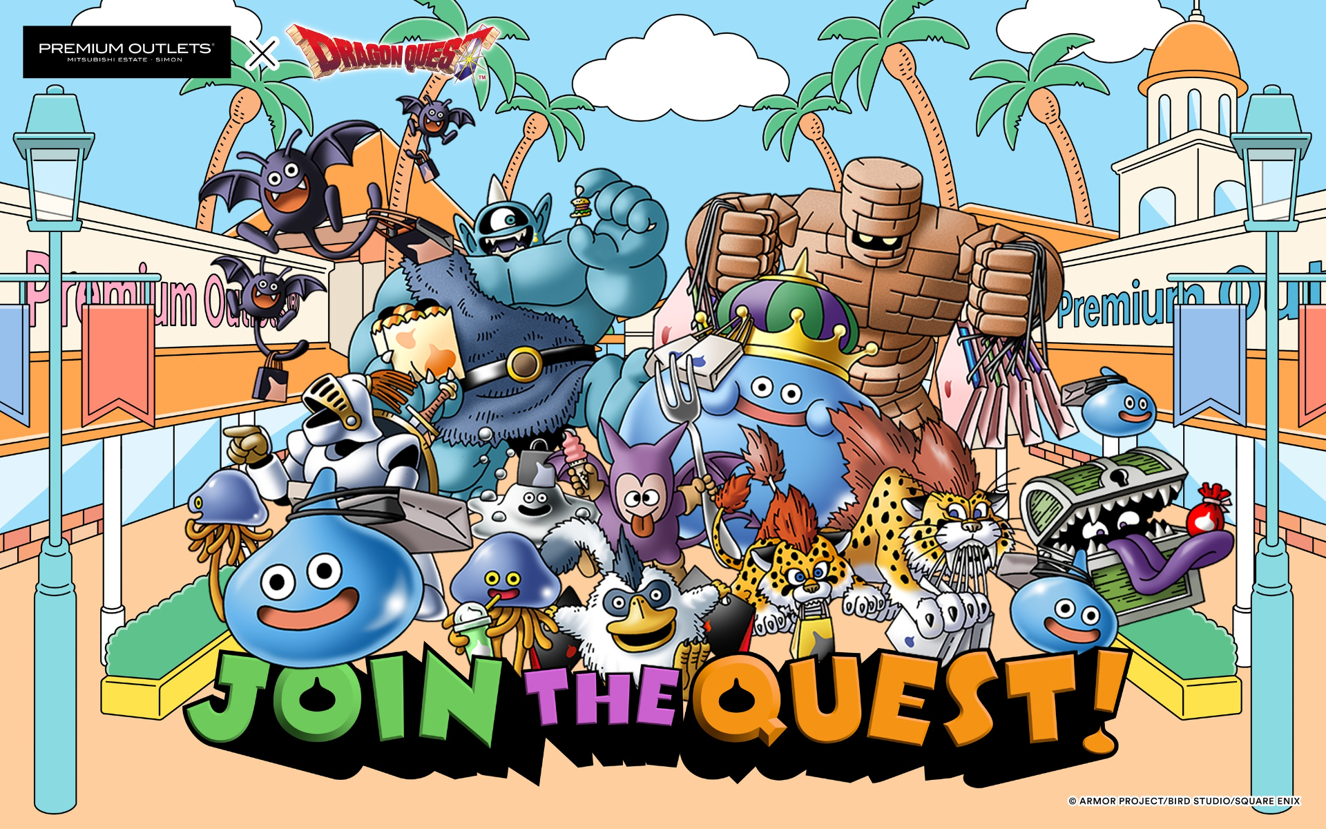 人気ゲームシリーズ「ドラゴンクエスト」とコラボしたイベント「JOIN THE QUEST!」