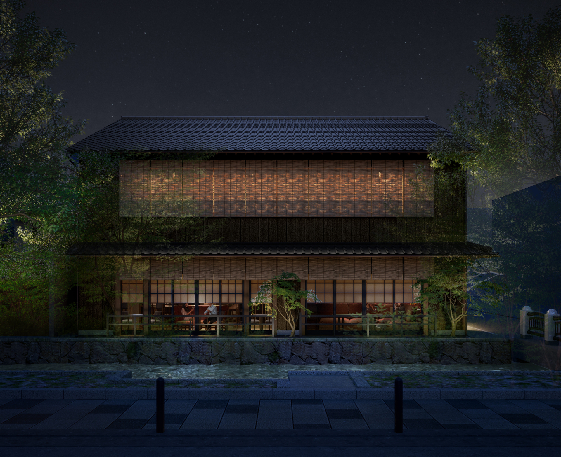 京都・祇園白川に開業する飲食店「割烹 吾汝」の外観