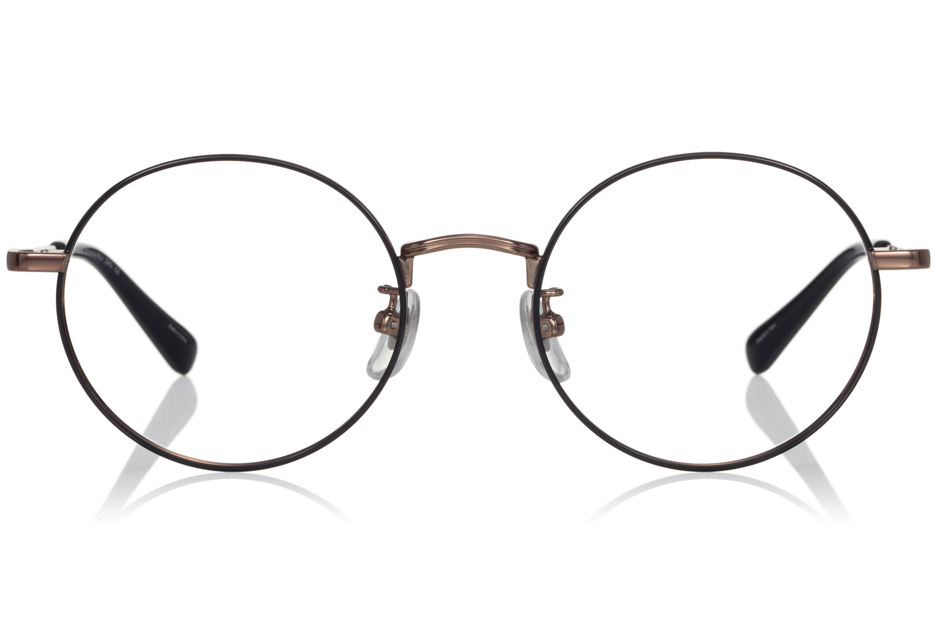 アーチ状のブリッジデザインが特徴的な「OB1007X-5A、C2 ブラック/ピンクゴールド」は、優待券の利用で1万1000円→7600円に