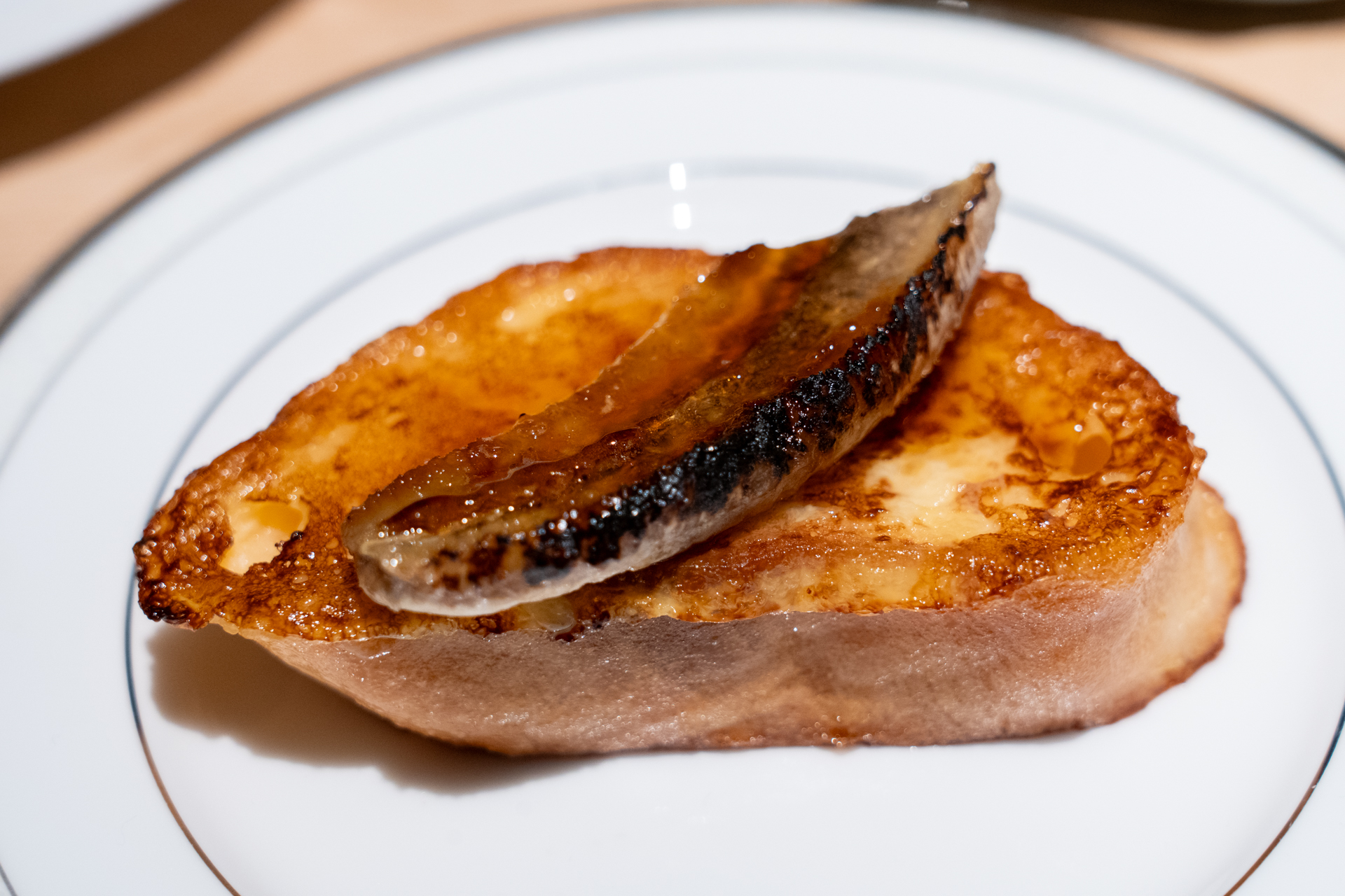 焦がしバナナのフレンチトースト