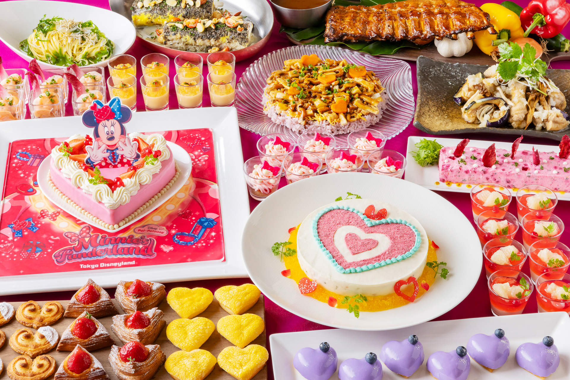 「シャーウッドガーデン・レストラン」の「ディズニー・パルパルーザ“ミニーのファンダーランド”ブッフェ」（大人平日6600円～）
