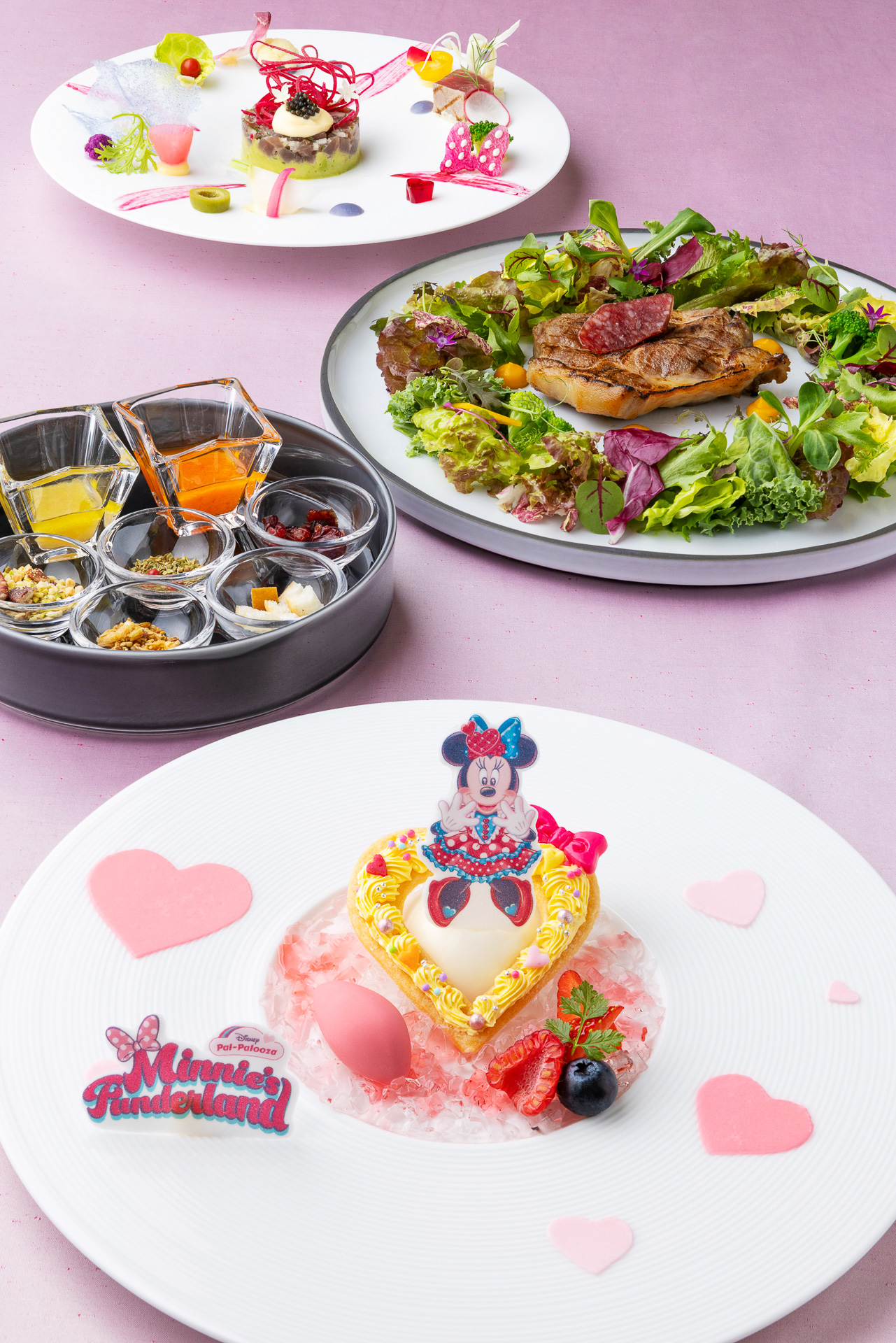 「エンパイア・グリル」の「ディズニー・パルパルーザ“ミニーのファンダーランド”エンパイア・グリル・ランチ」（6800円）