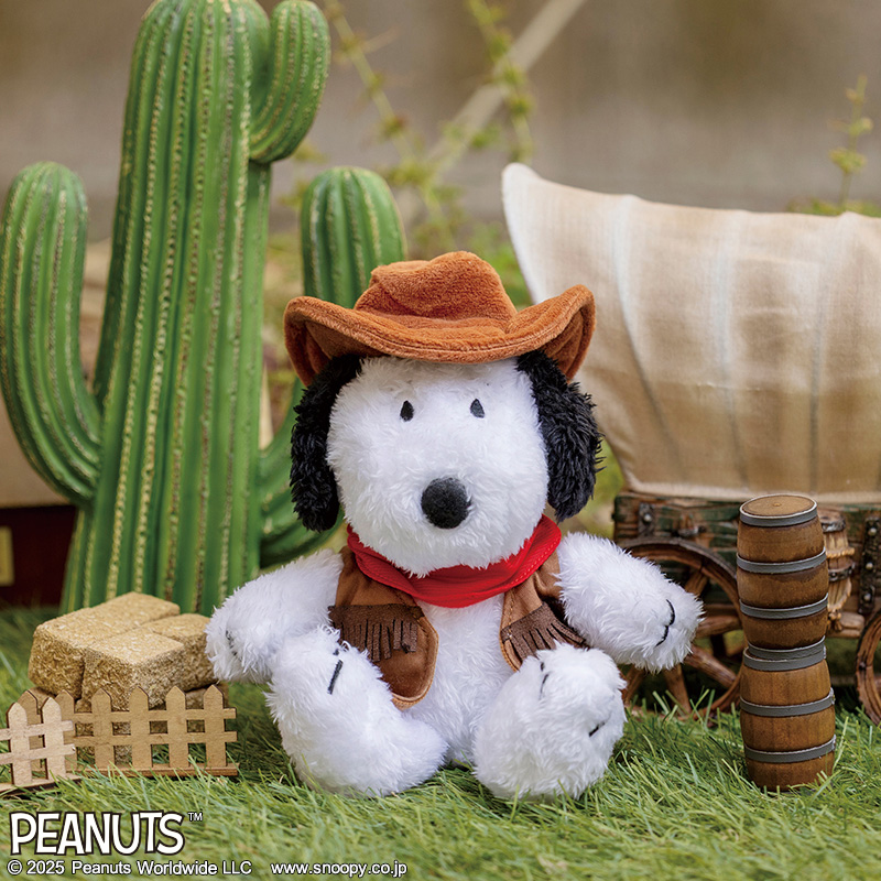 宝島社から「SNOOPY 2026 午 カウボーイスヌーピーのぬいぐるみポーチ BOOK」発売