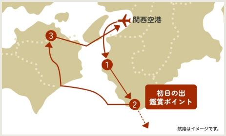 JAL 2026年初日の出フライト（関西）