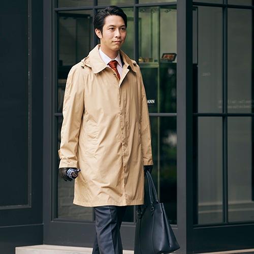 ＜ANAオリジナル＞Aquascutumレインコート/メンズ/ベージュ