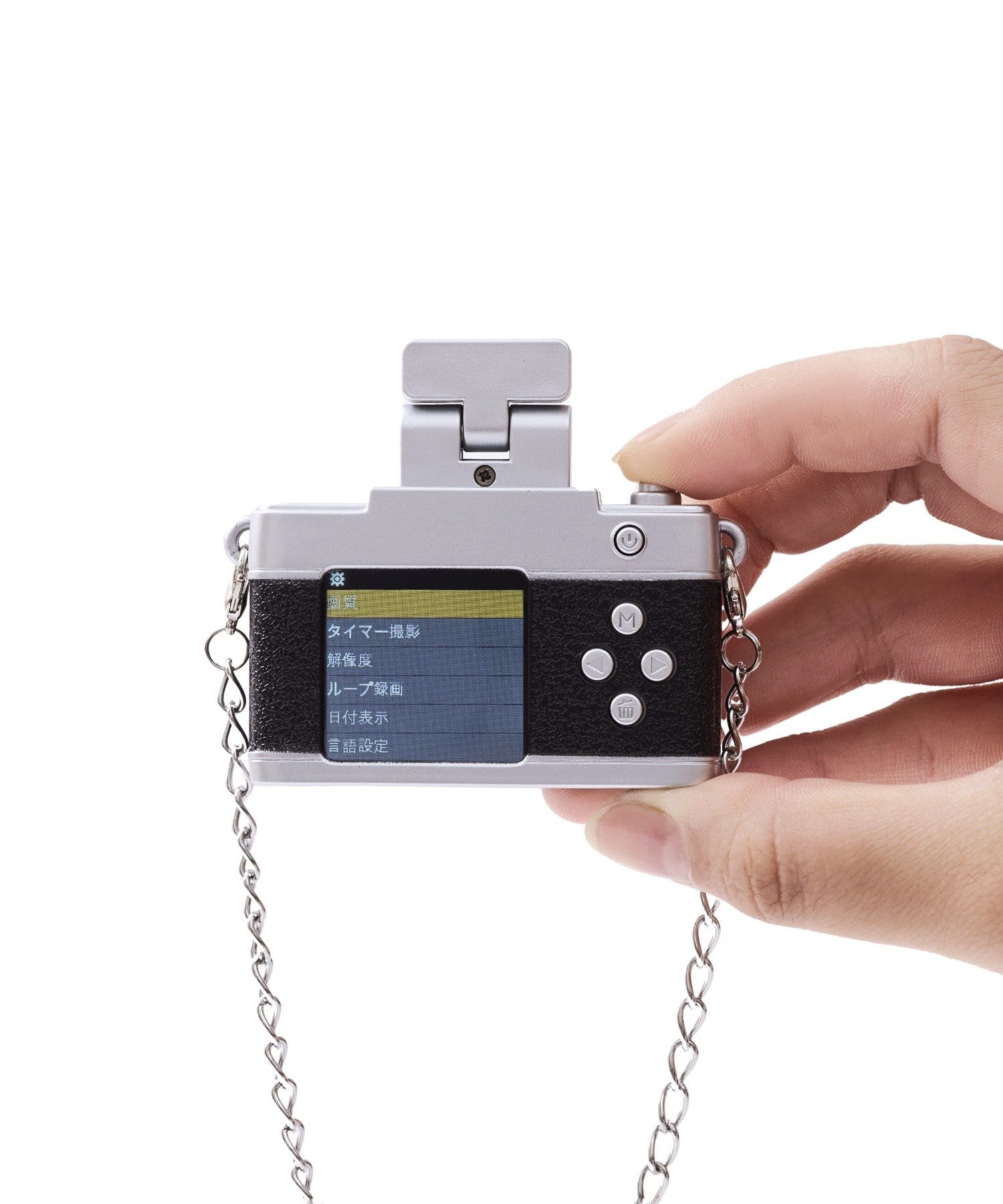 手のひらサイズなので、アクセサリー感覚で持ち歩ける