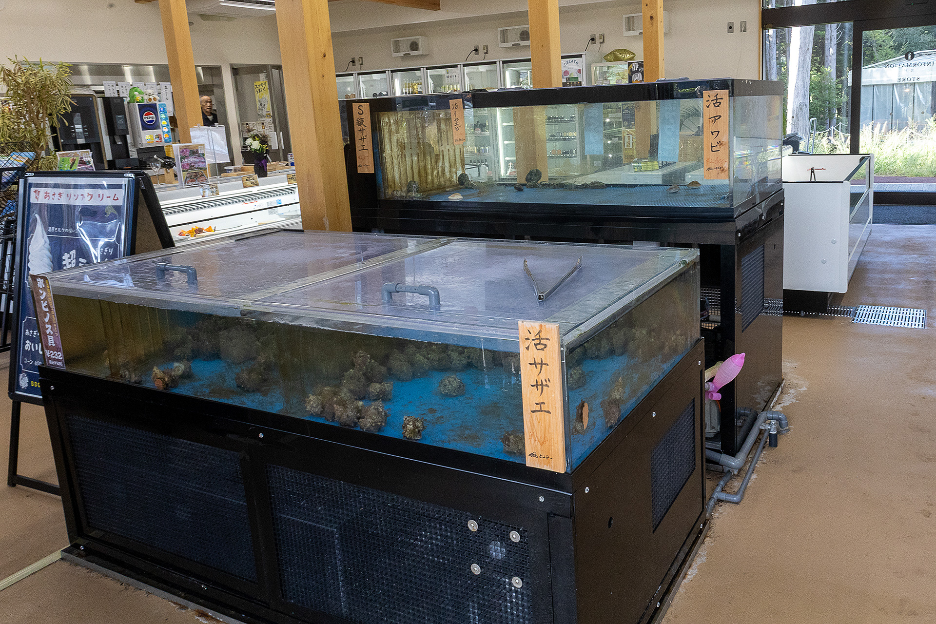 奏の森リゾートにはBBQエリアがあり、食材や道具をすべて準備してもらえるので手ぶらで楽しむことができる。生け簀まであり、そのほかの食材、肉や野菜の質にもこだわっているそうだ