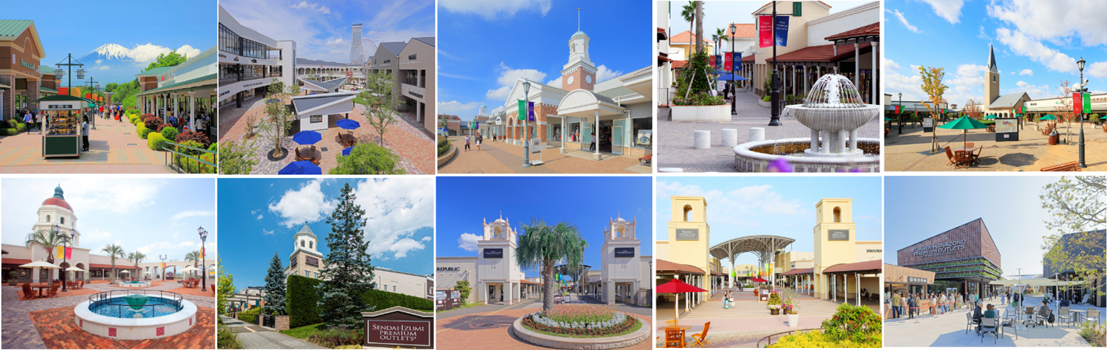 全国10か所のプレミアム・アウトレット（御殿場/佐野/ふかや花園/あみ/酒々井/りんくう/神戸三田/仙台泉/土岐/鳥栖）で開催