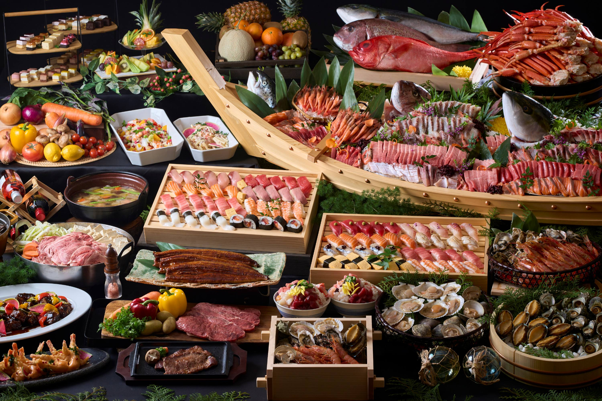 「大江戸三つ星バイキング」メニューラインアップ