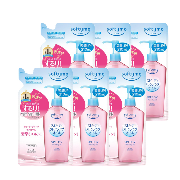 コーセーコスメポート ソフティモ スピーディクレンジングオイル 詰替 210mL 6個セット（3278円）