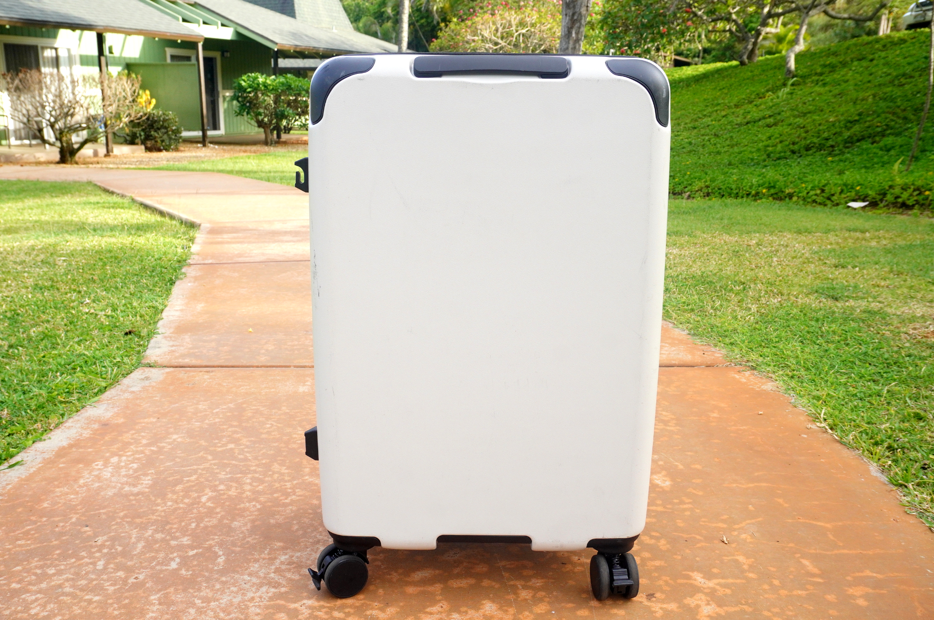 ドン・キホーテ「拡張ジッパーキャリーケース」。6～7泊向けサイズ（62～69L）で税込み1万4299円