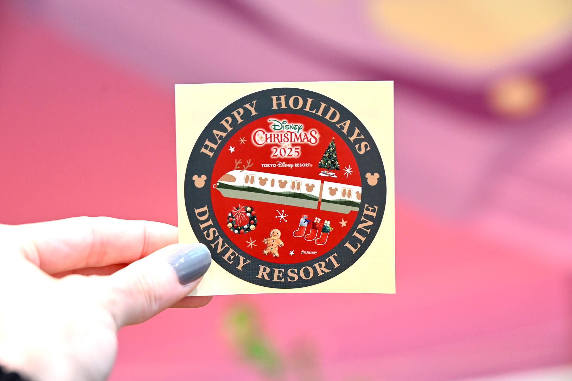 利用者に配布するオリジナルステッカー